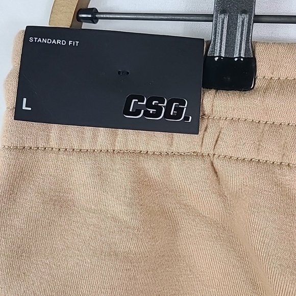 NEW CSG Men's Cargo Jogger Pants Toupe Cotton Blend Hi-Rise Sz L NWT Retail $50 - Picture 6 of 7